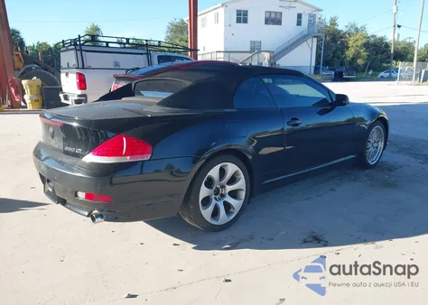 2005 BMW 645Ci из США, поврежденный, VIN WBAEK73415B323831